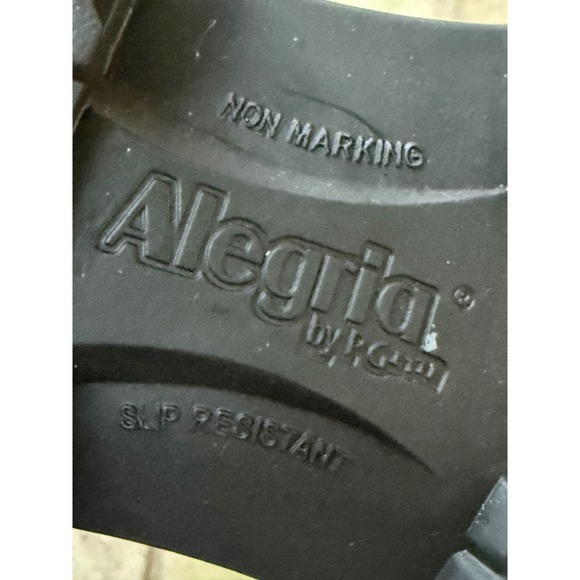 Alegria Resa Grey Gradens Shoe Leather Oxford Shoes Lug Sole  Womens 41 10.5-11 - Picture 7 of 9